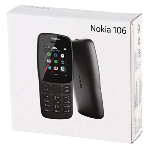 Телефон Nokia 106 Dual Sim Black онлайн