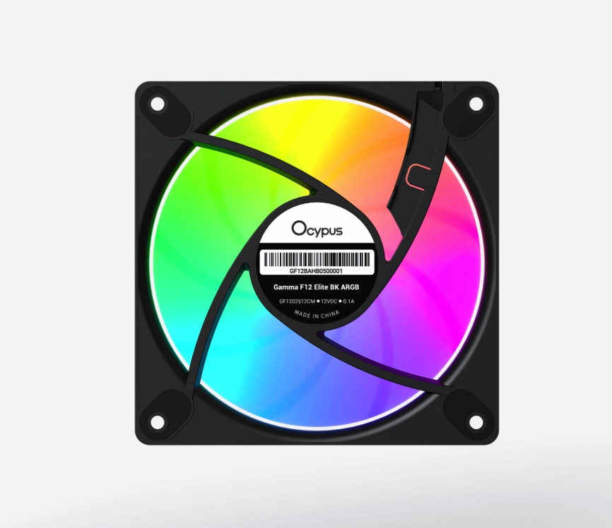Корпусной вентилятор Ocypus Gamma F12 Elite ARGB REVERSE BLADE 3-IN-1 BK в Узбекистане