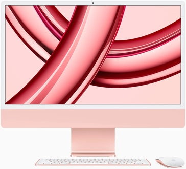 Моноблок Apple iMac 24 4K, M3 (8 ядер) 16/1TB (silver, yellow, orange, pink, purple, green, blue) быстрая доставка