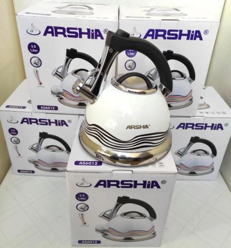 Чайник со свистком и индикатором Arshia (белый) купить