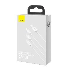 Baseus 3 in1 Fast Charging Cable 1.5m oq kabeli sotib olish
