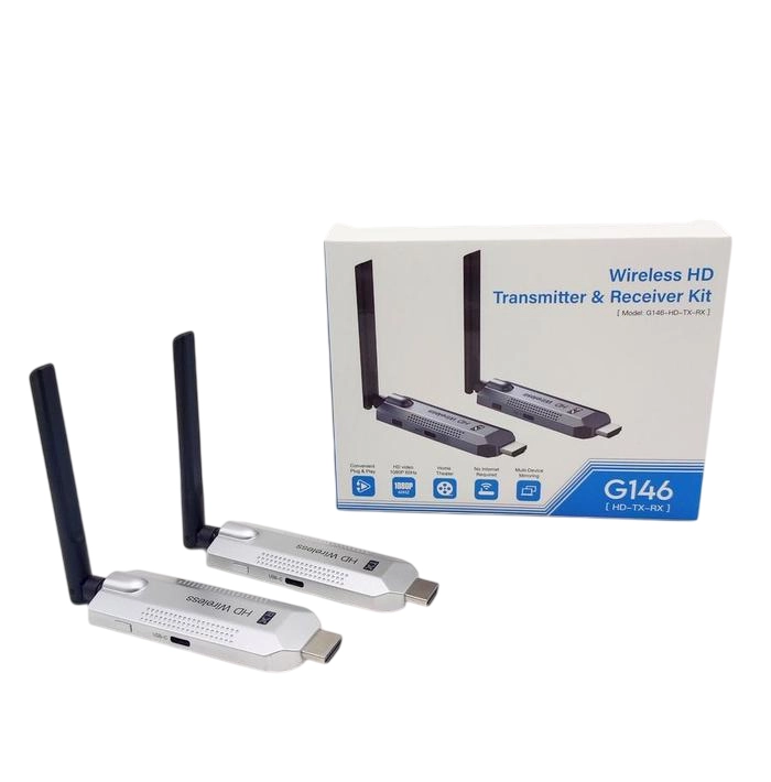 Simsiz video uzatish to&lsquo;plami Wireless HD Transmitter & Receiver 50m G146  , Grey narxi