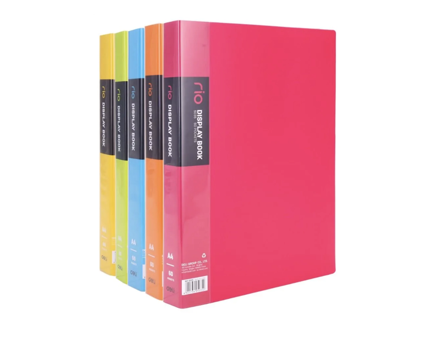 Папка для документов и канцелярии "Rio Display Book A4", на 60 листов (Blue) недорого