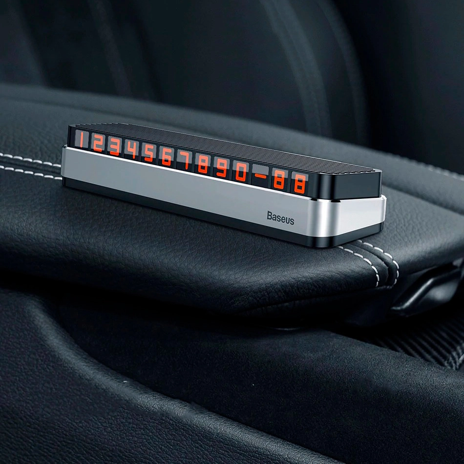 Наборная автовизитка Baseus Temporary Parking Number Plate ACNUM-B0S доставка