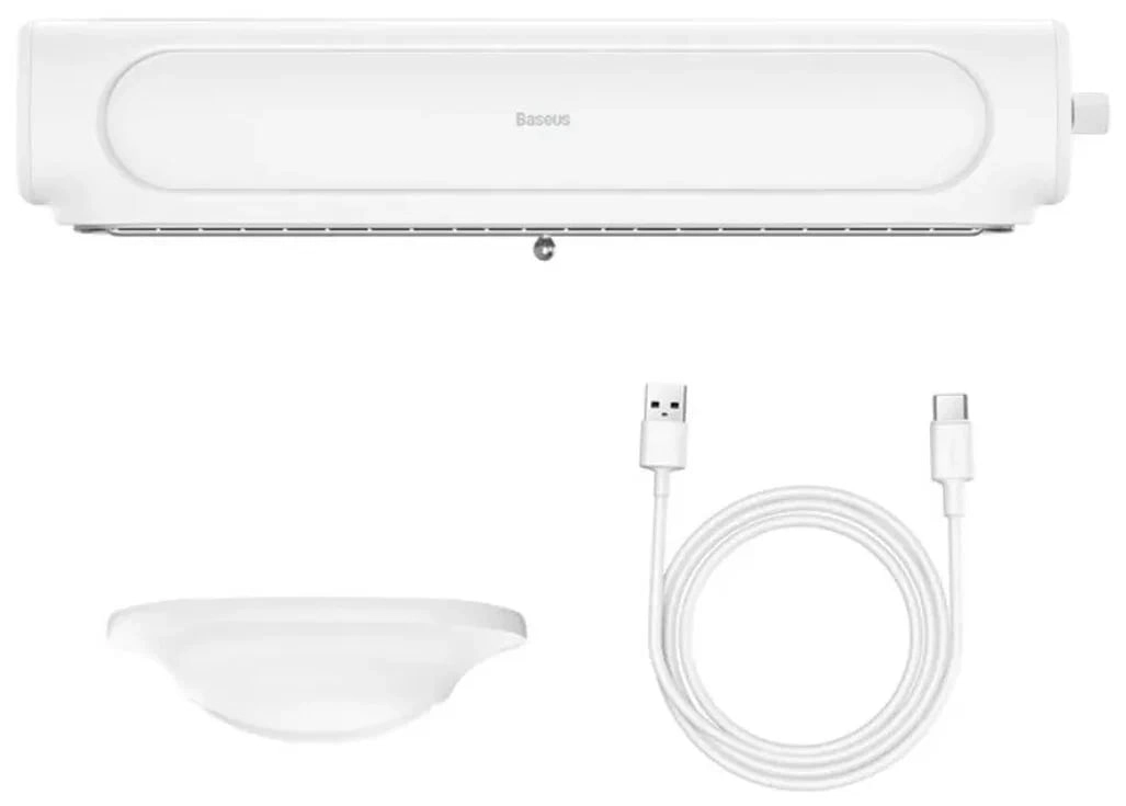 Baseus Refreshing Monitor C lip-On & Stand-Up Desk Fan ACQS000002 oq stol ventilyatori bo'lib to'lash