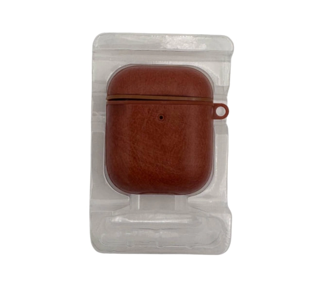Кожаный чехол для подвешивания Airpods 1/2 CH0473 коричневый купить