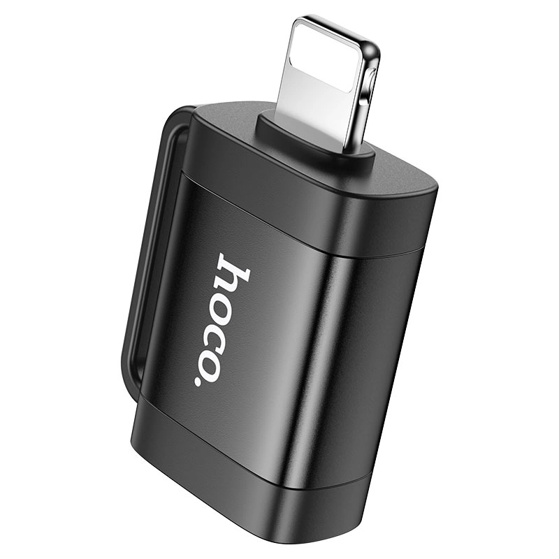 Переходник Hoco UA31A Lightning на USB-A черный в Узбекистане