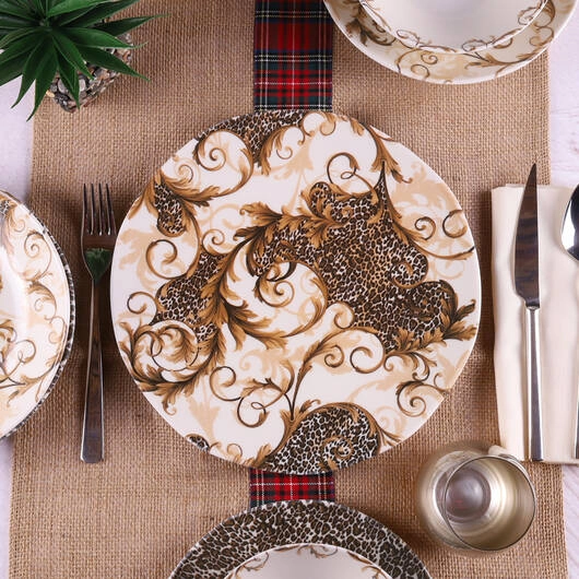 Fiyat (24 buyumli) dasturxon servizi Organik ORG24YS01DB1171 onlayn