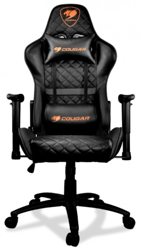 Gaming Chair Cougar ARMOR ONE (Organe, Black) o‘yin kreslosi rasm bilan