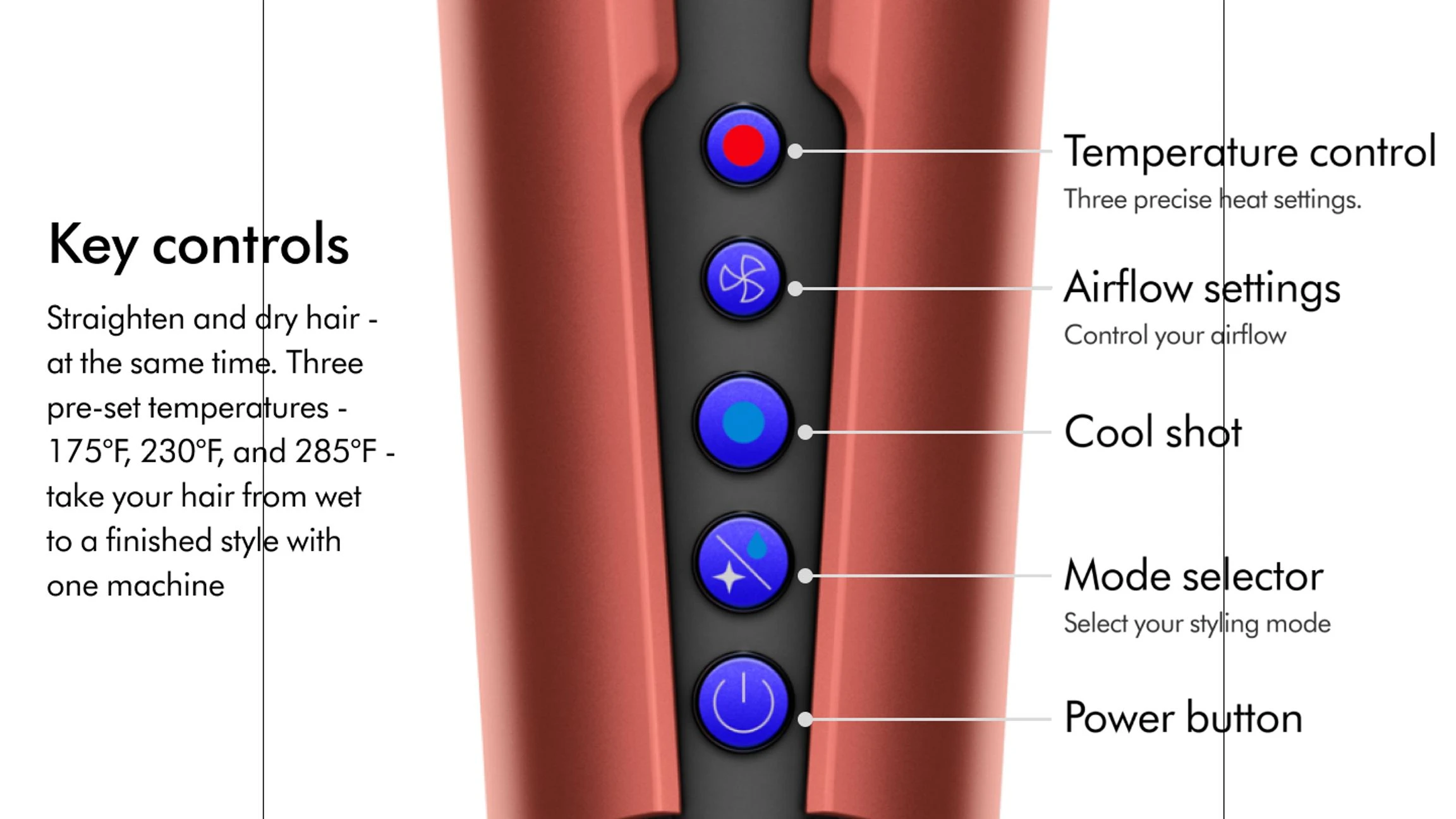 Dyson AirStrait HT01 Strawberry Bronze soch to‘g‘rilagichi O'zbekistonda