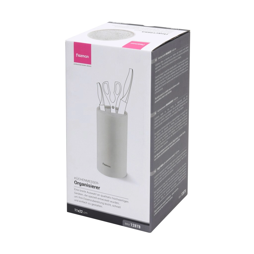 Подставка для ножей Fissman 22 см белая цена