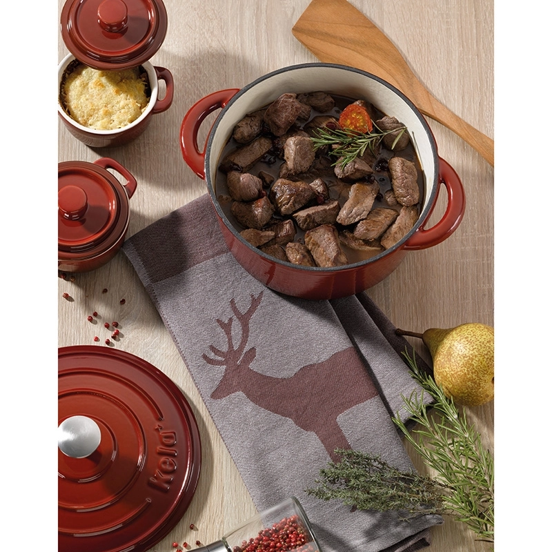 Qozon cho'yan Qopqoqli KELA CALIDO, 4,6 L, QIZIL 11948 onlayn