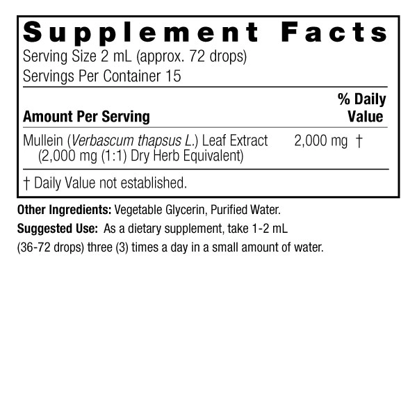 Nature's Answer Жидкий экстракт листьев коровяка 1 унция (00648) недорого