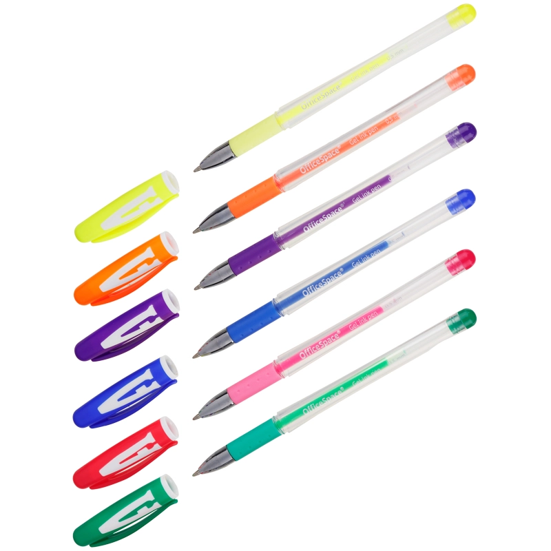 OfficeSpace A-Gel jel qalamlari to'plami, 6 ta rang, 0,5 mm - rasm №3 OfficeSpace A-Gel jel qalamlari to'plami, 6 ta rang, 0,5 mm arzon