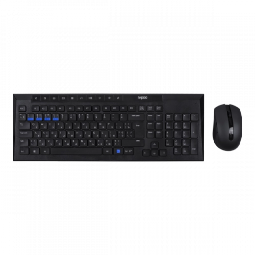 Клавиатура и мышь Rapoo 8200M Black Wireless - фото №2 Клавиатура и мышь Rapoo 8200M Black Wireless купить