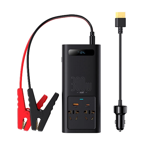 Сетевой фильтр для авто Baseus IGBT Power Inverter 300W - фото №4 Сетевой фильтр для авто Baseus IGBT Power Inverter 300W в Узбекистане