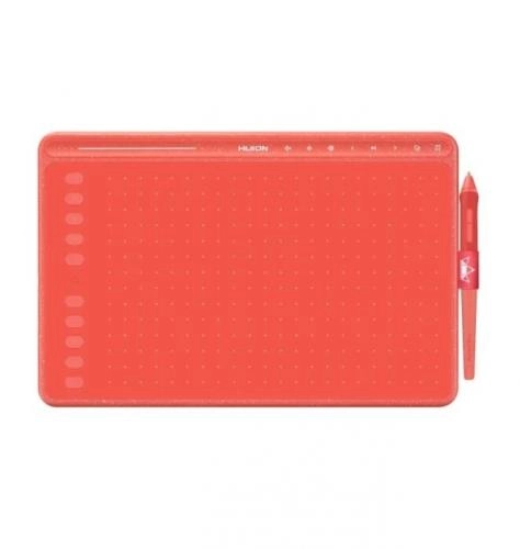 HUION HS611 Coral red grafik plansheti sotib olish