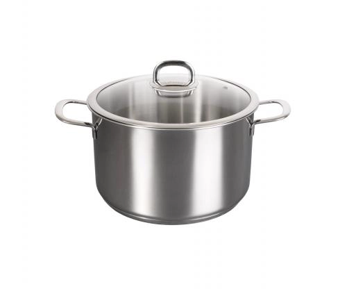 Kukmara "Safia" zanglamaydigan po‘latdan yasalgan qopqoqli kastrulyasi, 8 l sotib olish