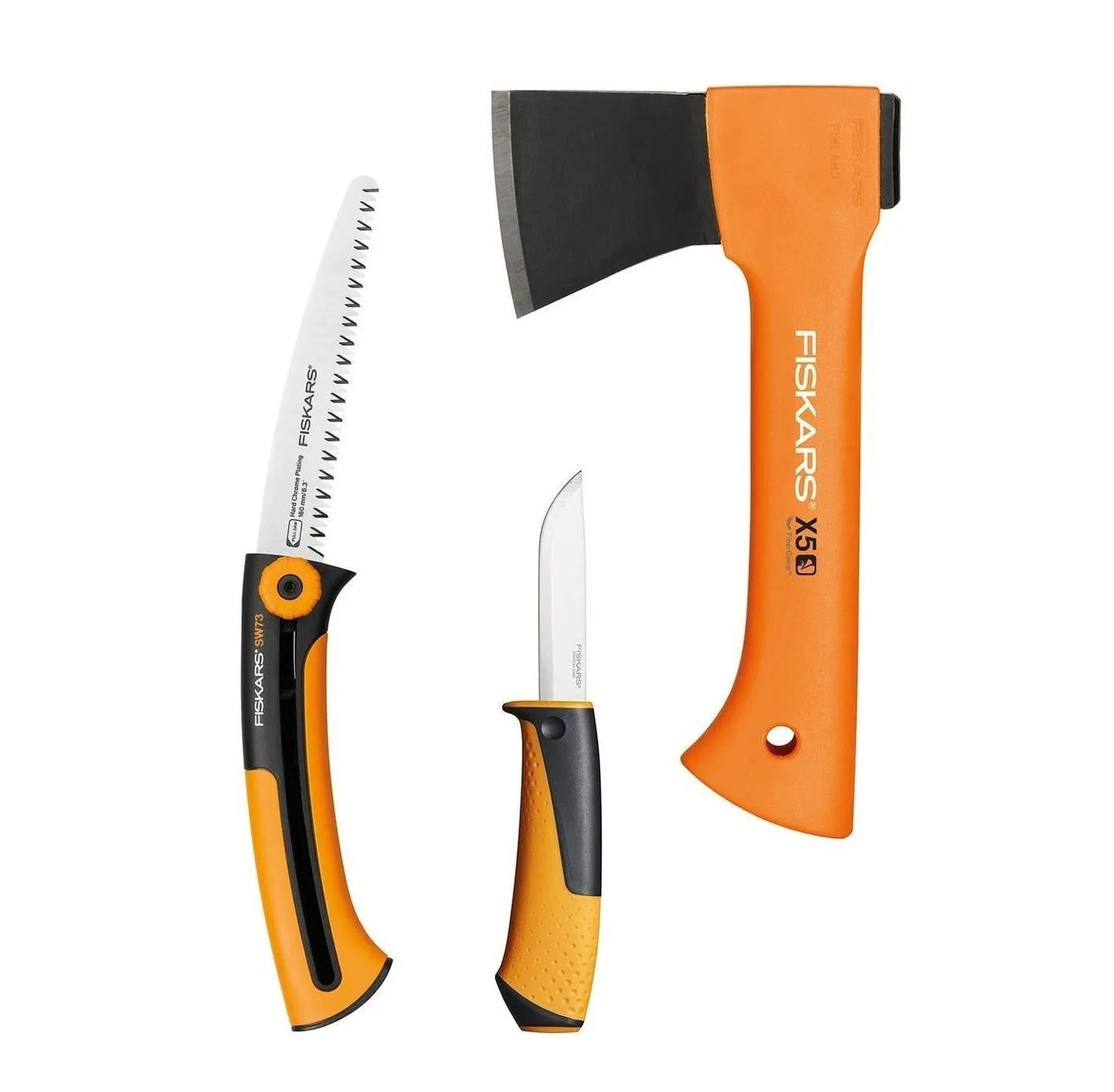 Fiskars 1057912 lager to‘plami, bolta X5+arra+pichoq sotib olish