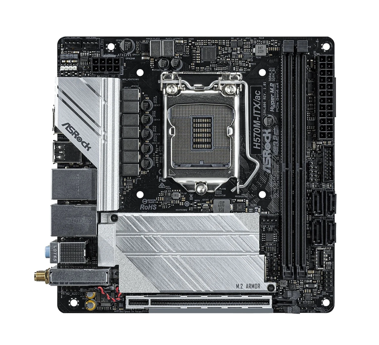 ASRock H570M-ITX/ac anakart - rasm №2 ASRock H570M-ITX/ac anakart sotib olish