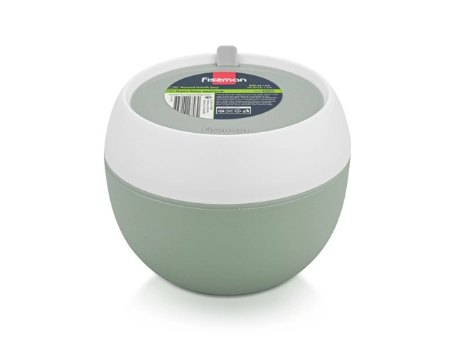 Fissman dumaloq tushlik qutisi, 14.8x14.8 sm 800 ml yashil (plastik) arzon