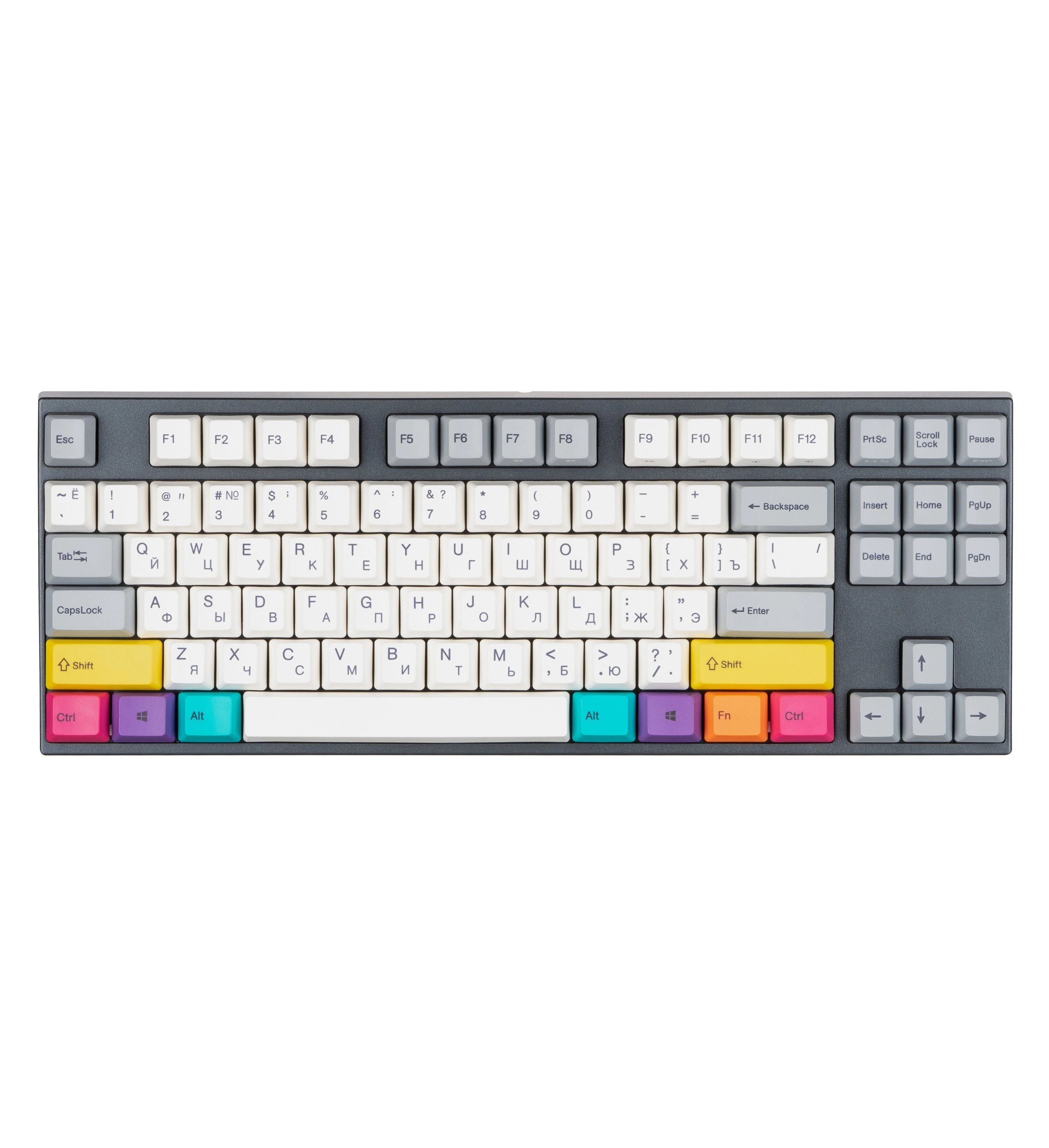 Varmilo MA87M V2 CMYK, EC Rose V2, RU klaviaturasi + sovg'aga sichqoncha gilamchasi sotib olish
