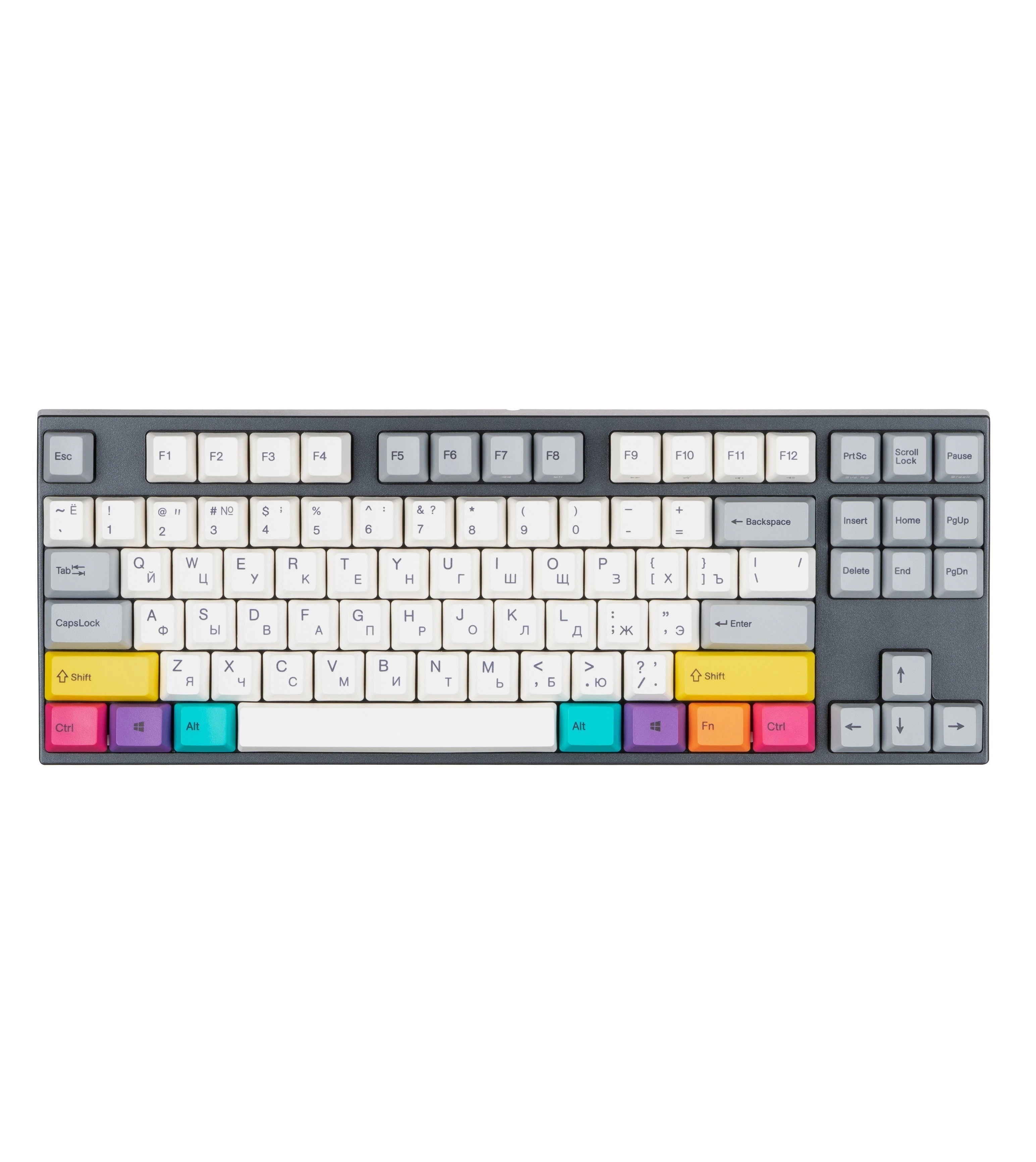 Клавиатура Varmilo MA87M V2 CMYK, EC Sakura V2, RU + коврик в подарок - фото №2 Клавиатура Varmilo MA87M V2 CMYK, EC Sakura V2, RU + коврик в подарок купить