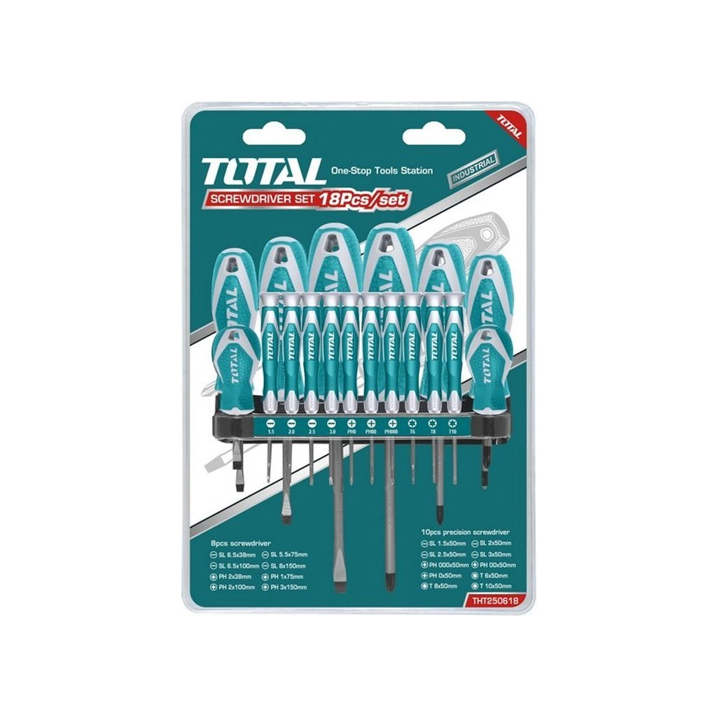 TOTAL THT250618 (18 ta buyum) otvyortkalar to‘plami sotib olish