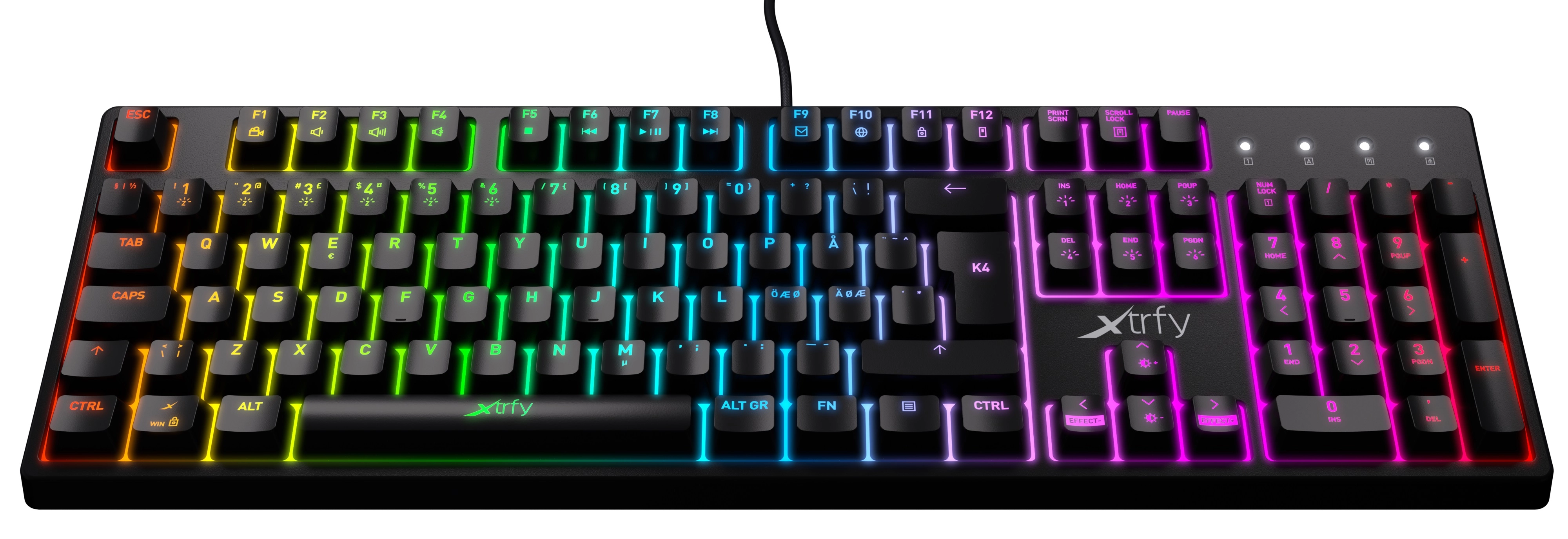 Xtrfy K4 RGB Kailh Red klaviaturasi arzon