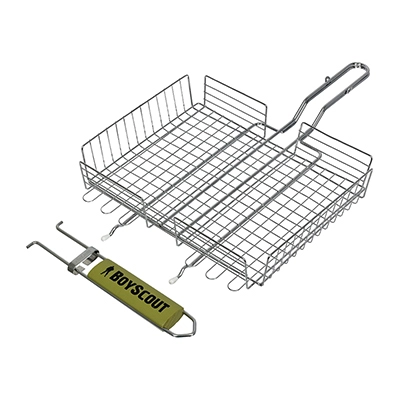 Решетка-гриль BoyScout универсальная 42x32 см, картонный веер в подарок купить