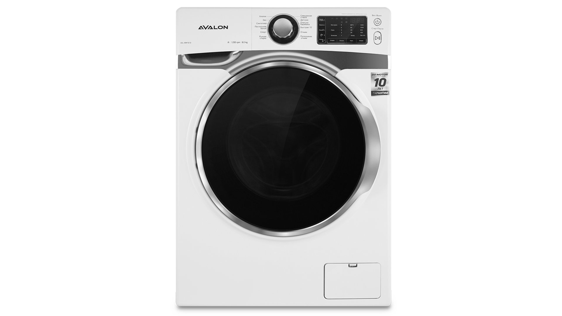 Стиральная машина Avalon AVL-WM 1610W (Белая) 8 Кг - фото №2 Стиральная машина Avalon AVL-WM 1610W (Белая) 8 Кг купить