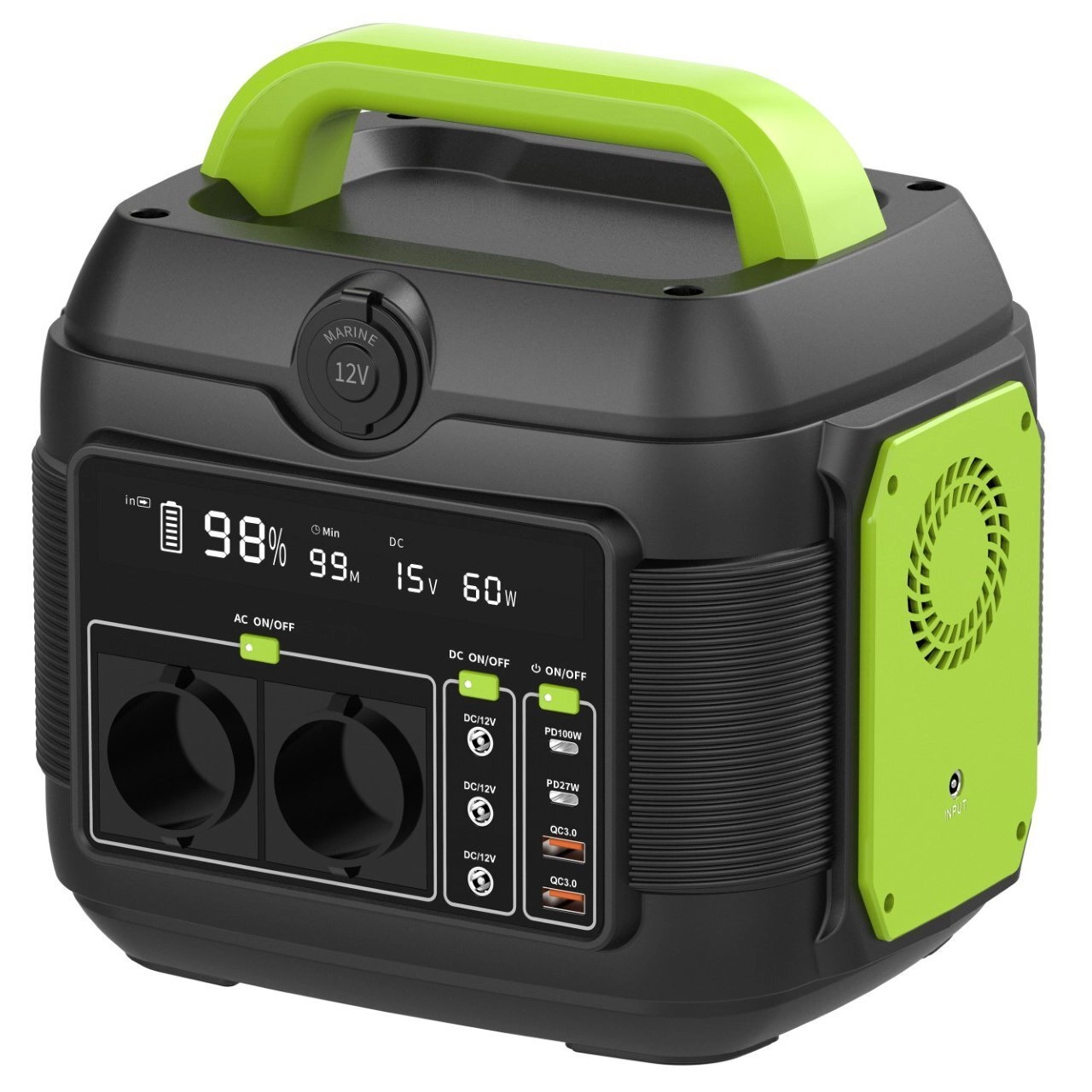 Портативная зарядная станция 2Е 600W, 576 Вт·ч (2E-OPS-600) sotib olish