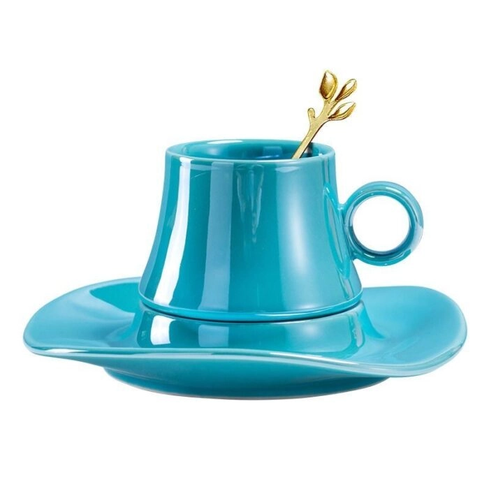 Likopchali sopol krujka DB-74-39  moviy rang sotib olish