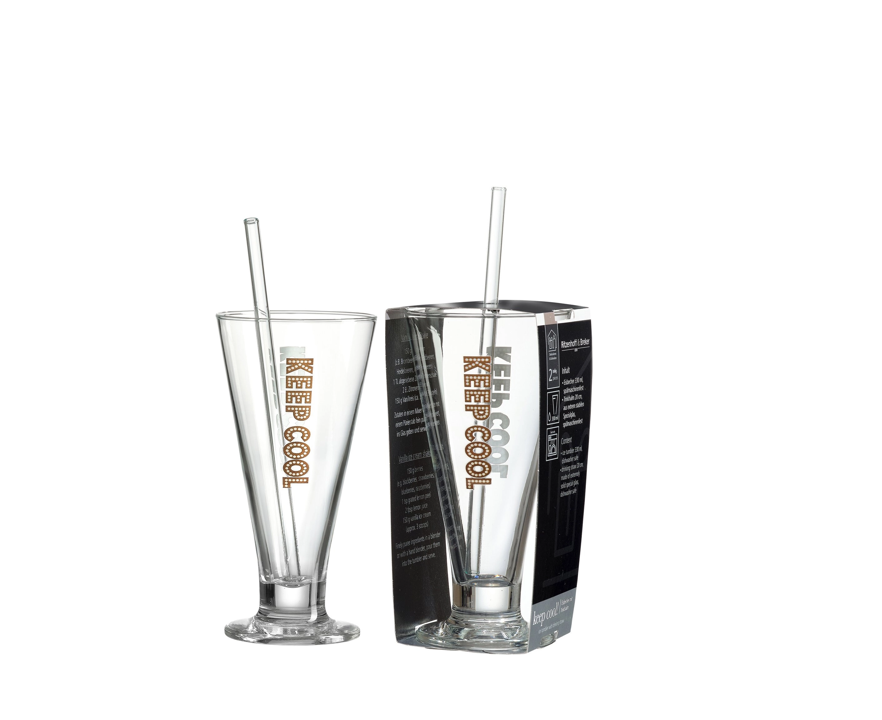 Ritzenhoff & Breker "Lio" muzqaymoq uchun stakanlar, 330ml 816594 arzon