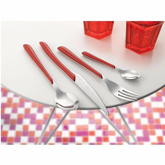 AMEFA "Eclat Metallic Red" 24 dona oshxona to'plamlari to'plami, 2214RDPA10C40 arzon