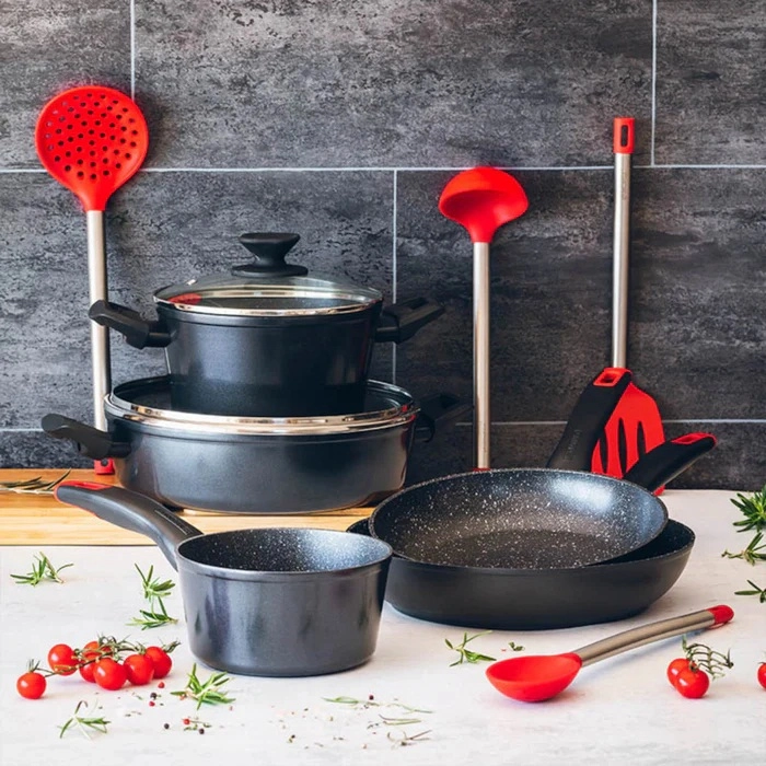 Titan Rock Monix induksion plitalar uchun chuqur kastryulka 28 sm M810328 arzon