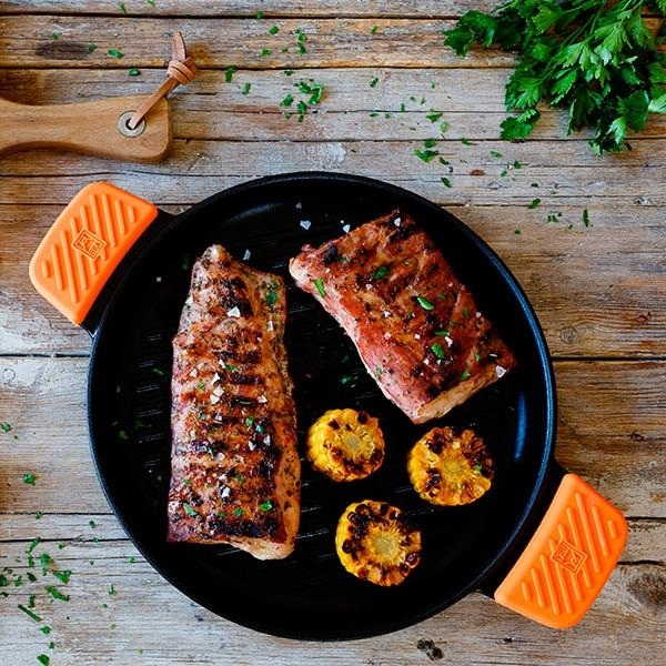 Сковорода гриль круглая BRA "Efficient" чугун d32см, A441633 недорого