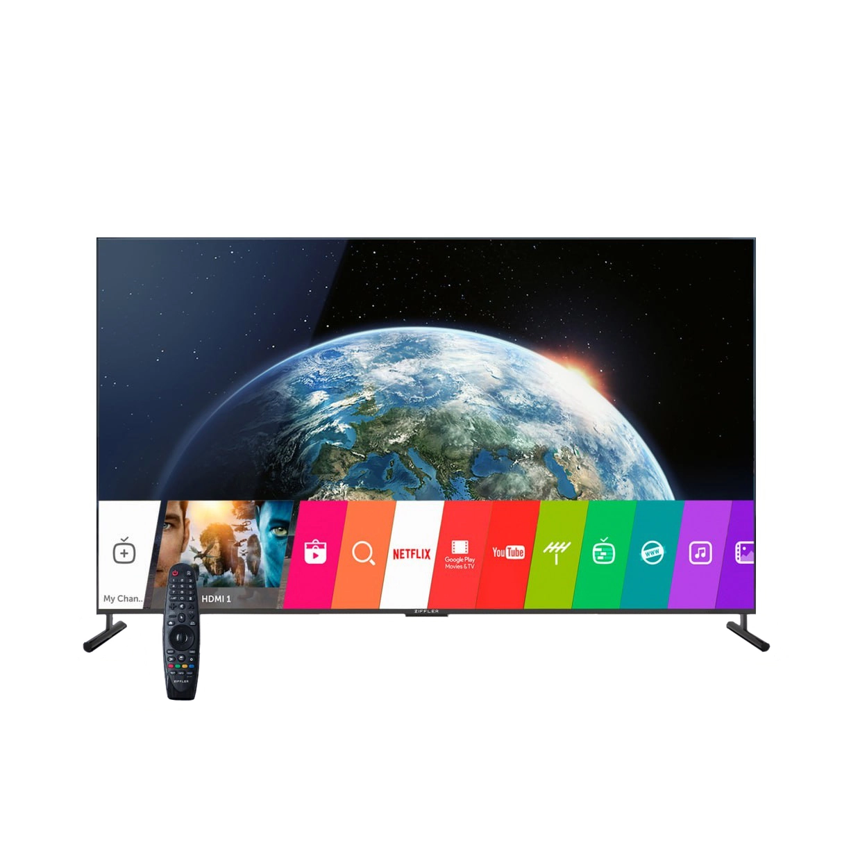 Телевизор Ziffler 86QW700U 4K UHD Smart TV Megic Remote sotib olish
