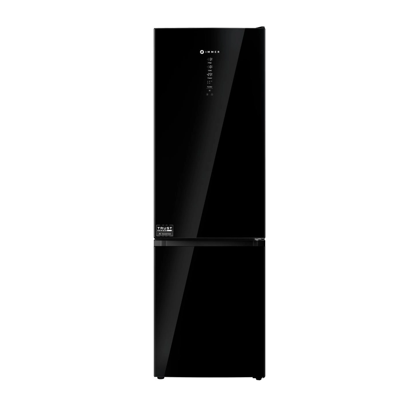 Холодильник Immer NF363BFM-Black Glass купить
