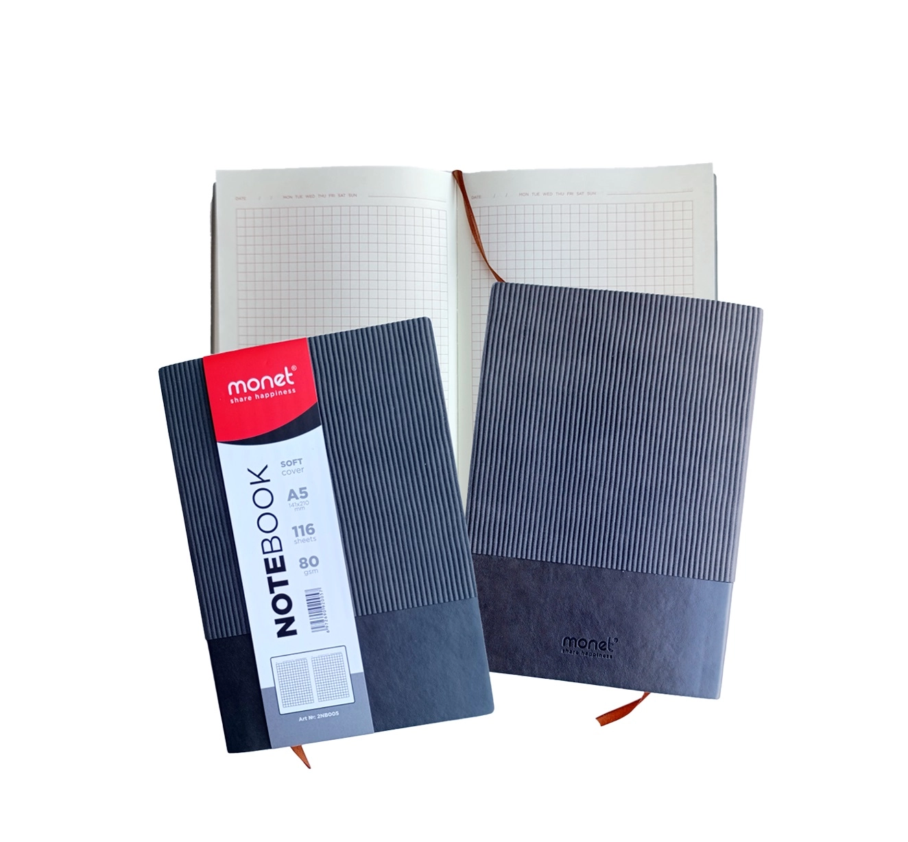 Monet yon daftari, A5 format, katak, 116 sahifa 80gsm 2NB005 (1/84) sotib olish