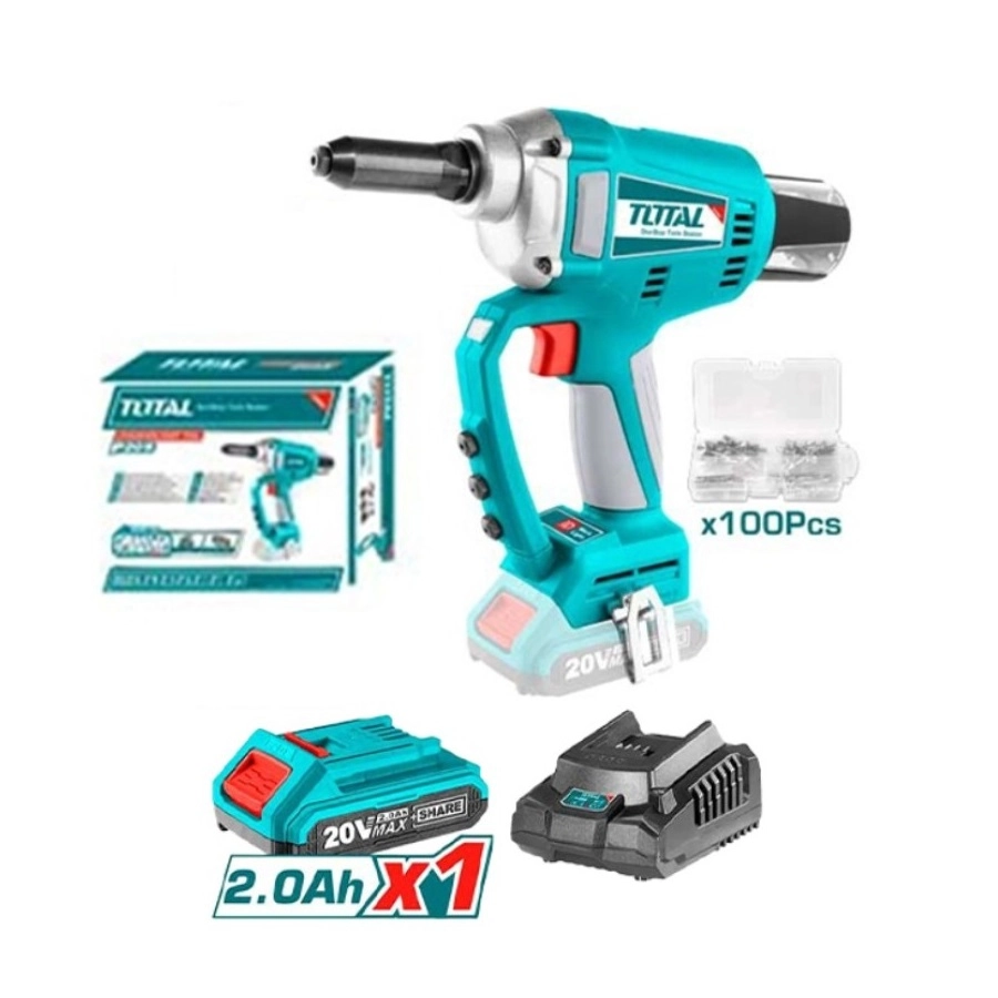 Аккумуляторный заклепочный инструмент TOTAL TRTLI20051 купить