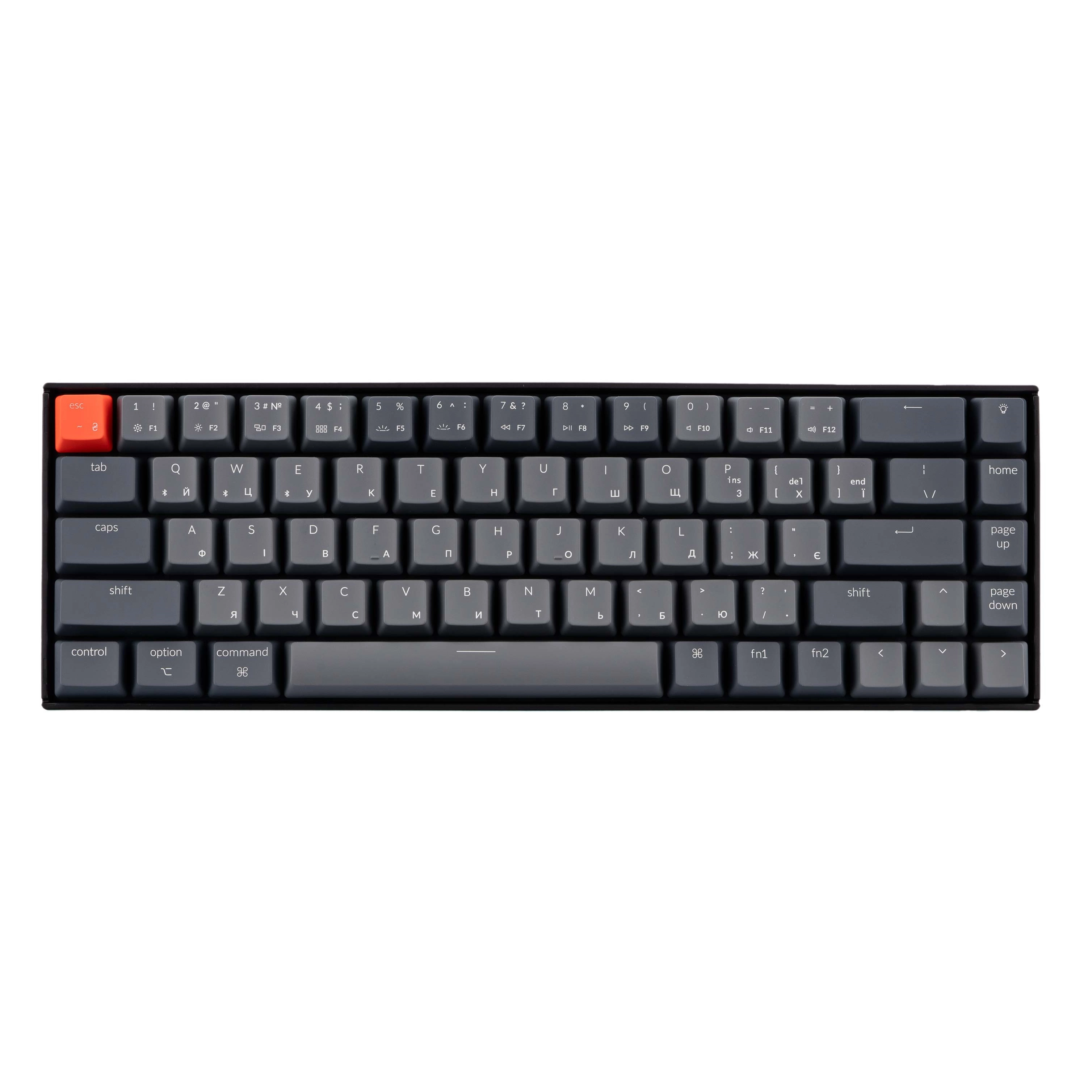 Keychron K6 68 Key Gateron Mechanical Keyboard White LED Red Russian Layout klaviaturasi sotib olish