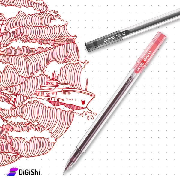 Claro Teen Gel gelli ruchkasi (qizil, dona) onlayn