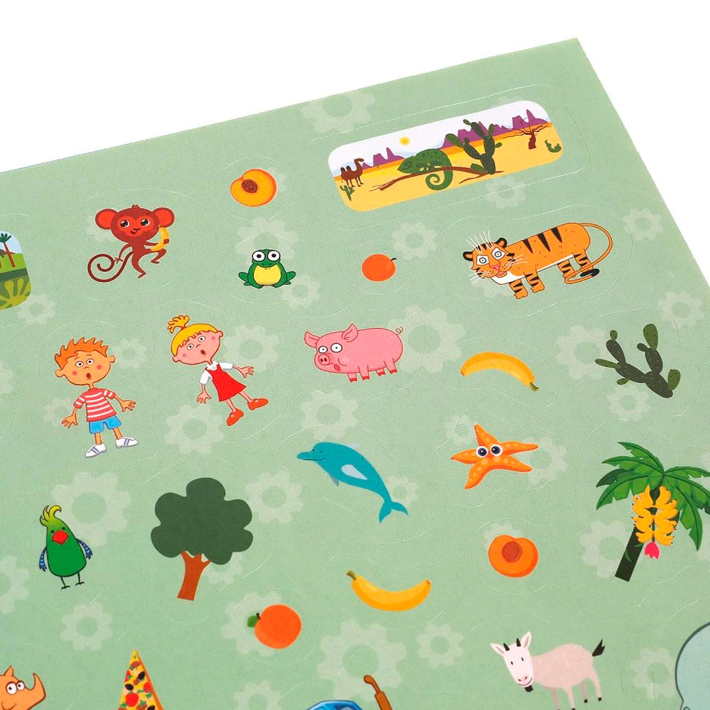 Веселая прогрулка. Альбом 200 наклеек. Синий трактор онлайн