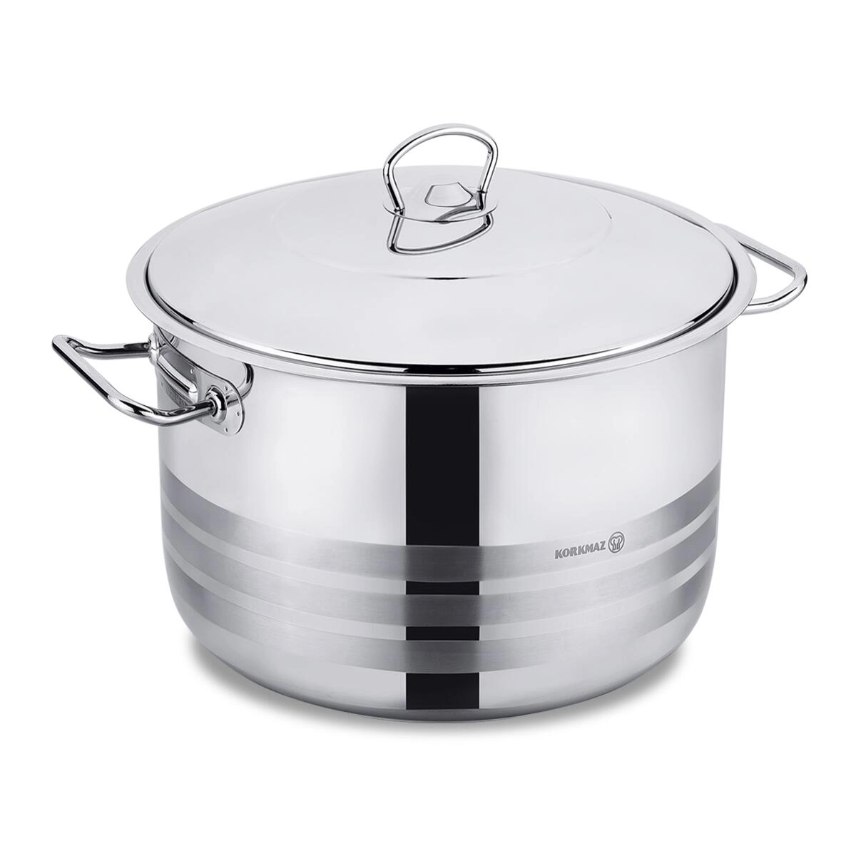 Korkmaz Mega 30l qopqoqli kastryuli sotib olish