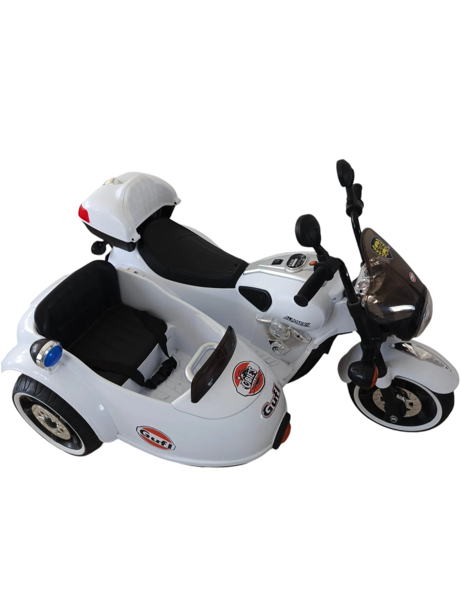 Детский Электромотоцикл ALPOMISH M1 белый купить