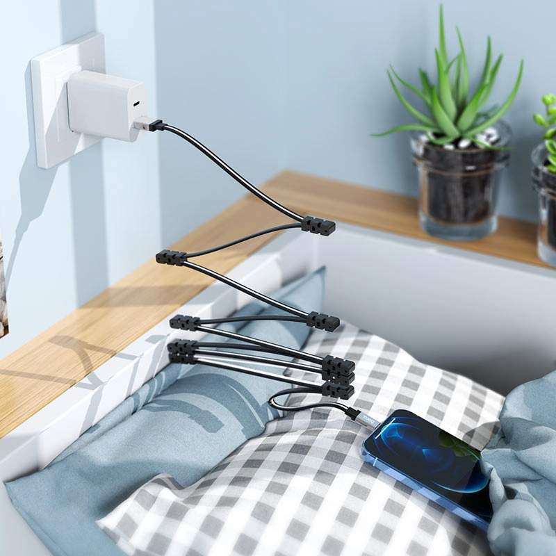 Кабель Hoco U103 USB to Lightning  Magnetic 1м - фото №3 Кабель Hoco U103 USB to Lightning  Magnetic 1м недорого