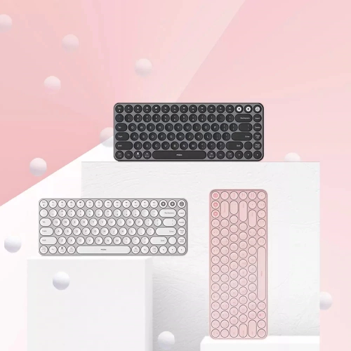 Беспроводная Bluetooth-клавиатура Xiaomi MIIIW 85 Keys Pink в Узбекистане