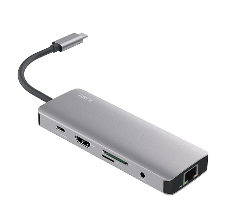 Многофункциональный адаптер Jcpal USB-C 9-Port Hub в Узбекистане