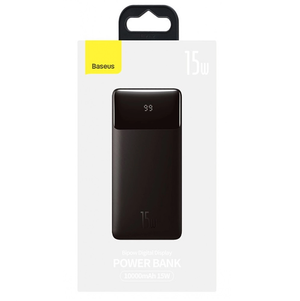 Baseus Bipow 10000 mAh 15 Vt qora tashqi akkumulyatori - rasm №8 Baseus Bipow 10000 mAh 15 Vt qora tashqi akkumulyatori yetkazib berish
